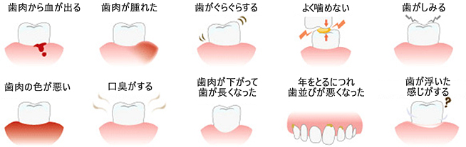 このような症状でお悩みはございませんか？